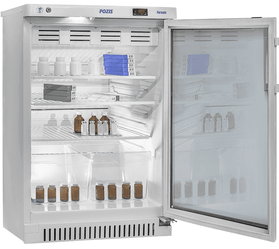 Фармацевтический холодильник Pozis ХФ-140-1 тонированное стекло