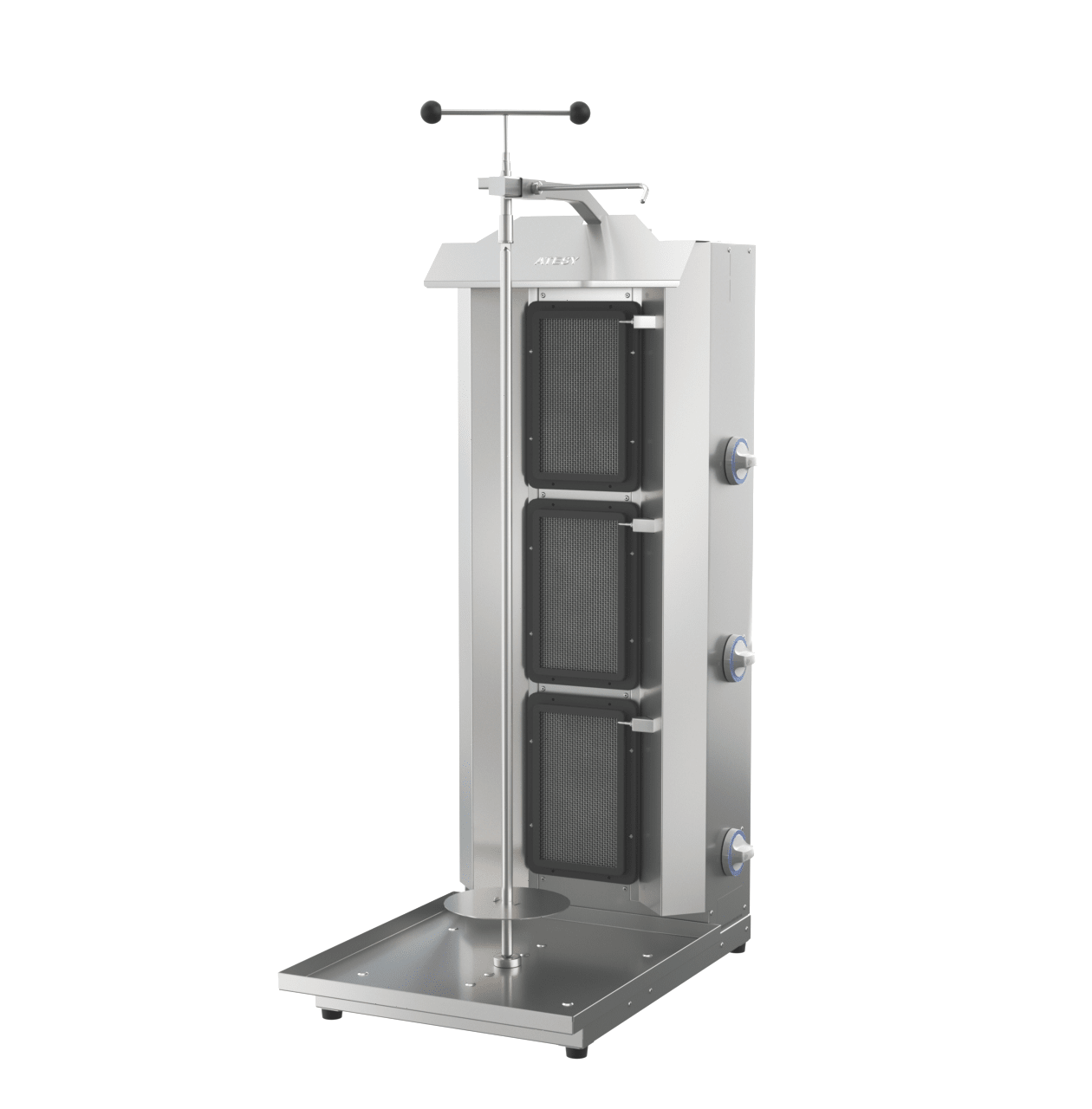 Гриль для шаурмы Atesy Шаурма-3-Газ-05-Оц (с ручным приводом)