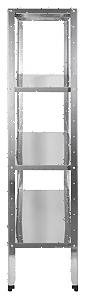 Стеллаж кухонный Luxstahl СР-1800х700х300/4 нерж