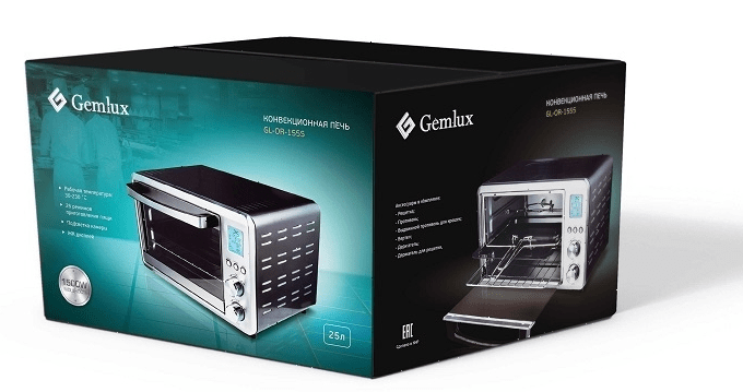 Конвекционная мини-печь Gemlux GL-OR-1555
