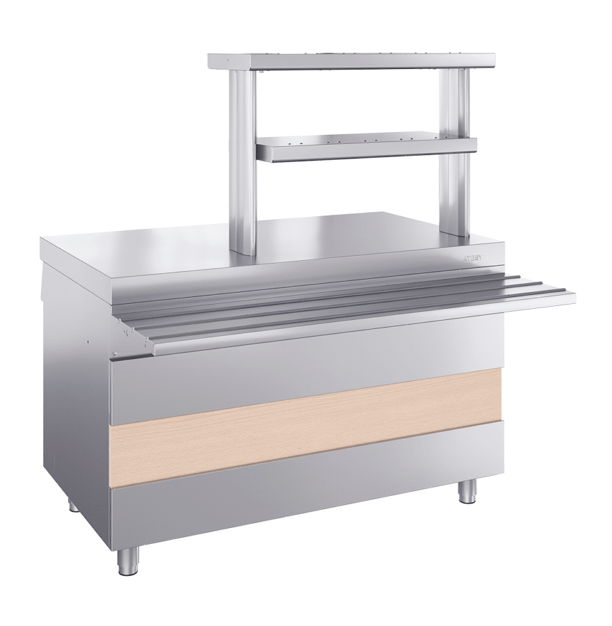 Прилавок горячих напитков Atesy Ривьера ПГН-1200-02-О без полок