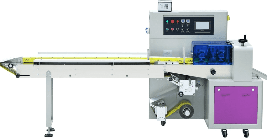 Автомат фасовочно-упаковочный Магикон 250AGXS с сервоприводом, размотка пленки на транспортер