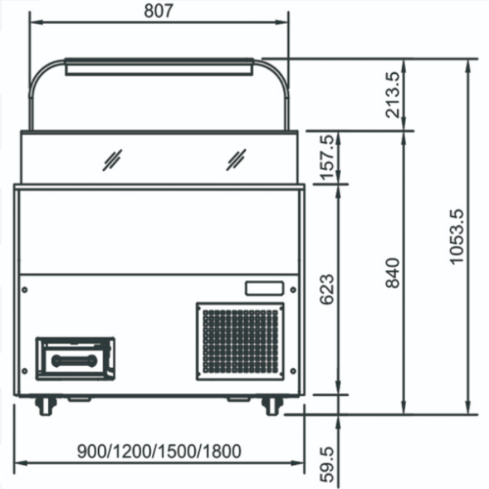 Витрина холодильная Turbo Air TOS-900C (для сэндвичей)