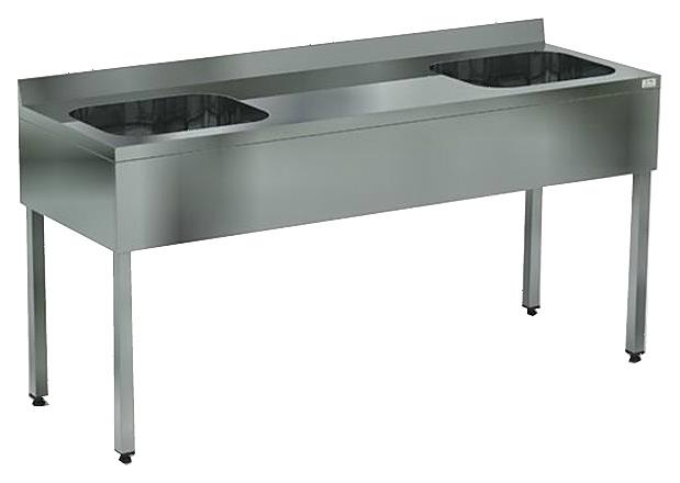 Стол с моечной ванной Кобор ВМЦФР/2-180/60 Л/Ц/П