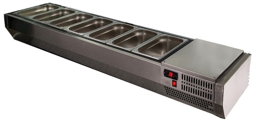 Витрина холодильная для ингредиентов Polair VTi3‑G (1/4)