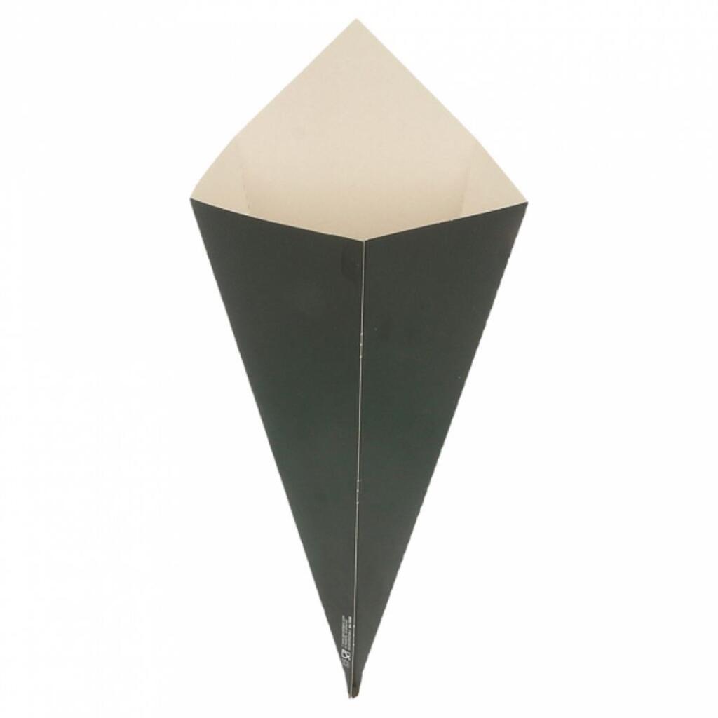 Кулек для фри/снеков Black 250г, 27х16 см 200 шт/уп, картон Garcia De Pou | 219.85