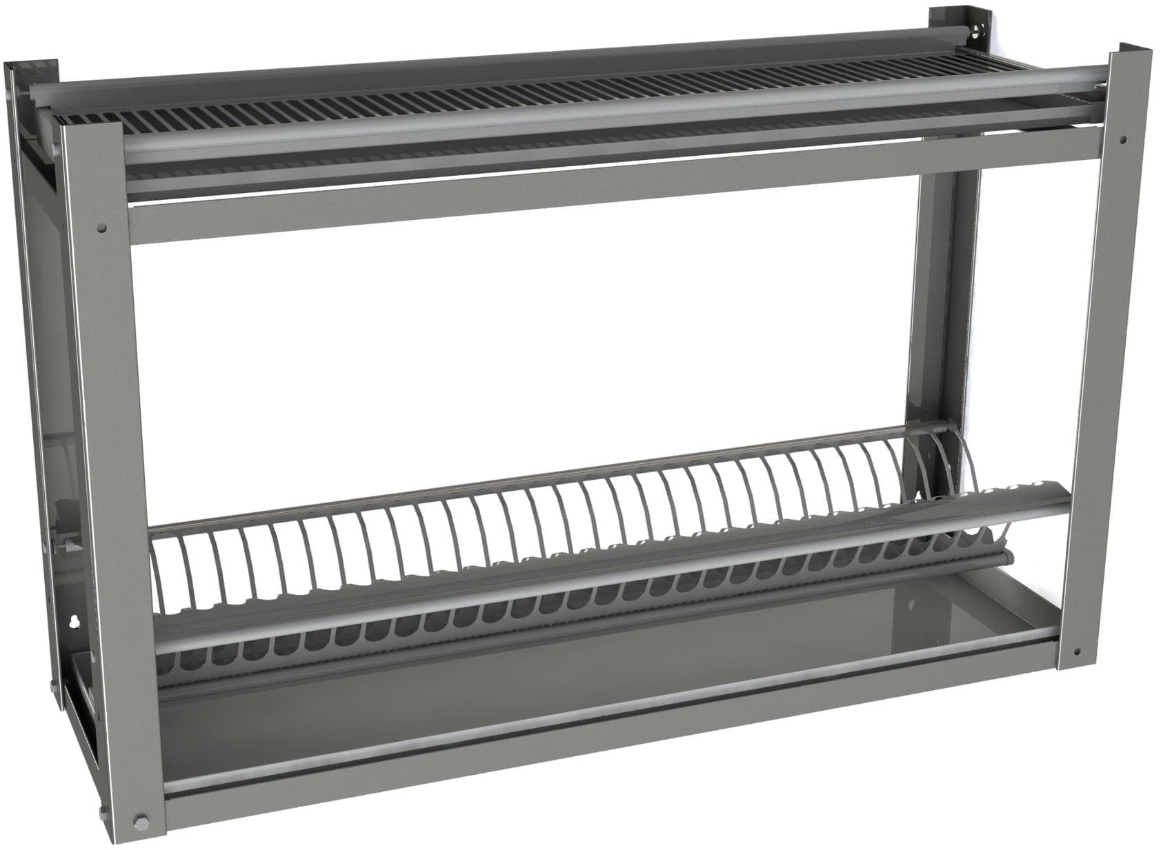 Полка настенная для тарелок и стаканов ПНТС-1/1-900-ЭЦ