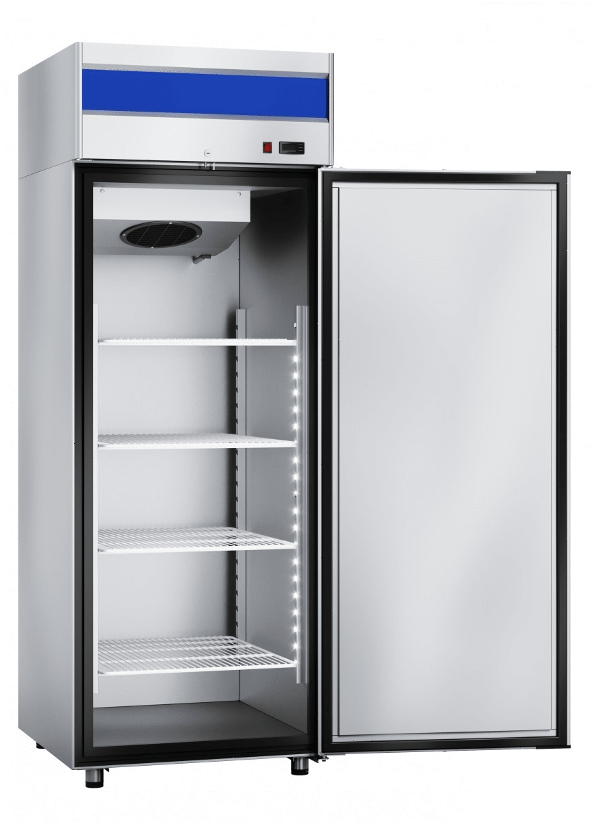 Шкаф морозильный Abat ШХн‑0,5‑01 нерж. (верхний агрегат) (71000002428)