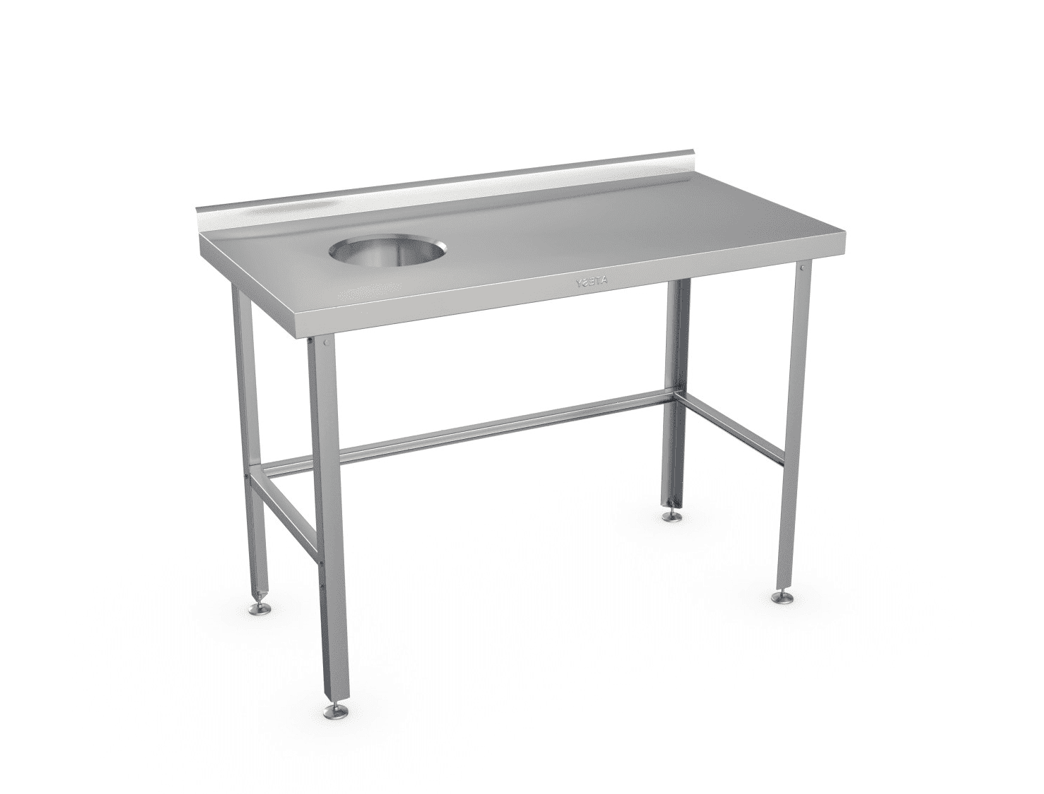 Стол для сбора отходов Atesy СРО-С-1Л-1200.600-02-Н (СРО-3/1200Н левый)