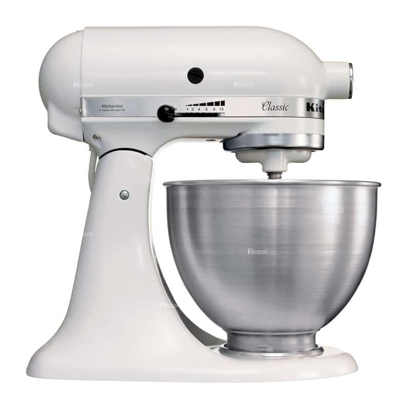 Миксер планетарный KitchenAid 5K45SSEFW белый