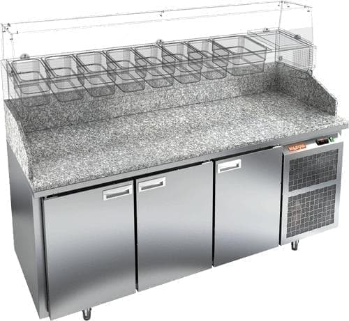Стол холодильный (для пиццы) Hicold PZ3‑111/SN (без витрины)
