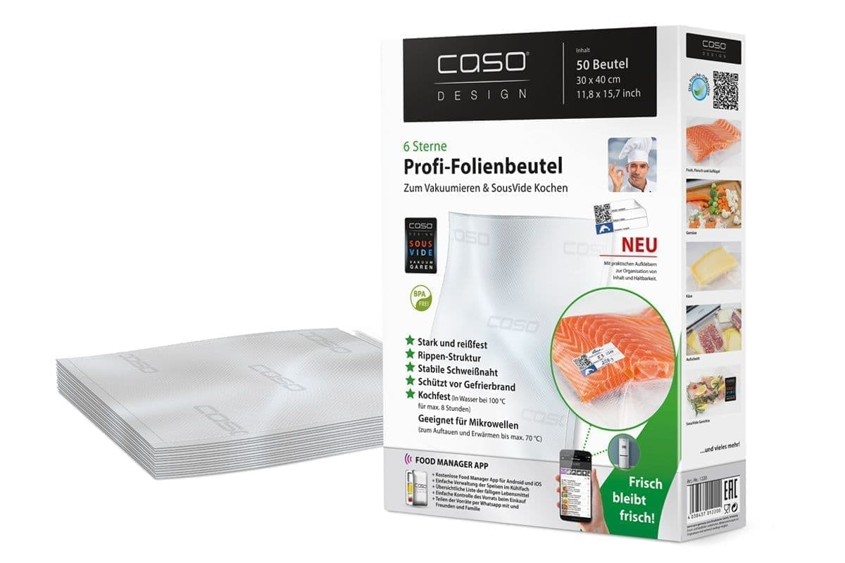 Пакеты вакуумные CASO 30х40, 150мкм, 50 шт