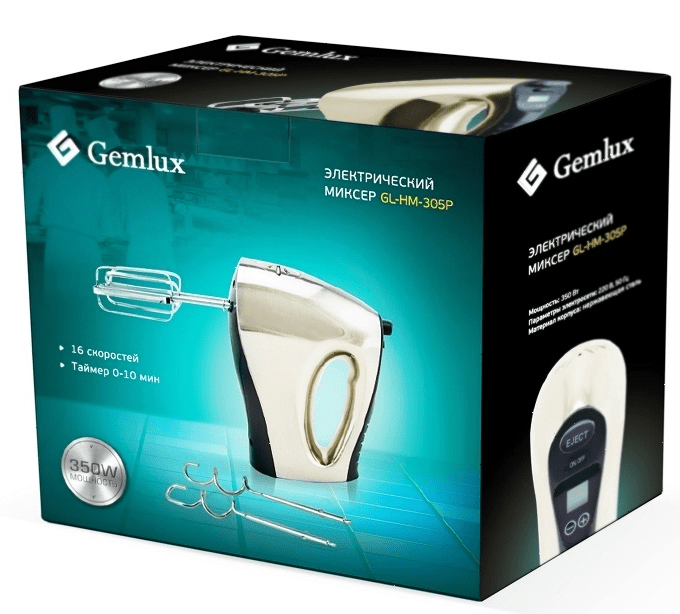 Миксер ручной Gemlux GL-HM-305P