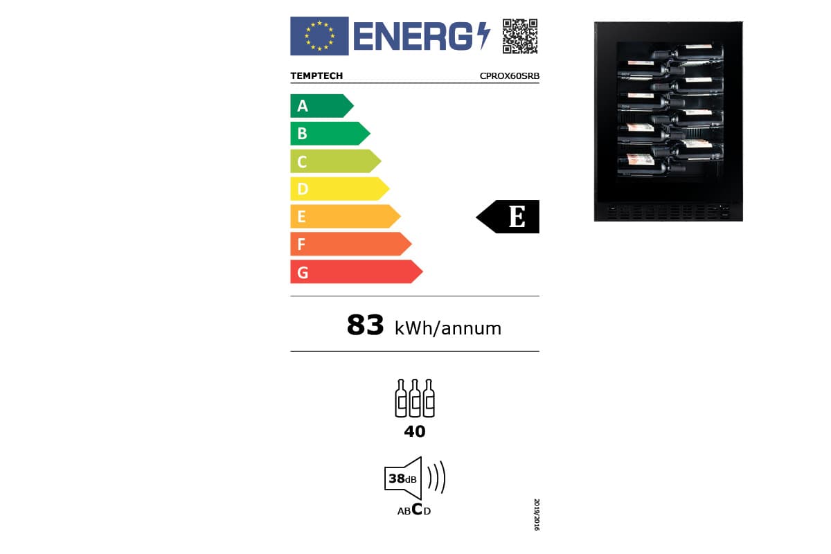 Шкаф винный Temptech CPROX60SRB