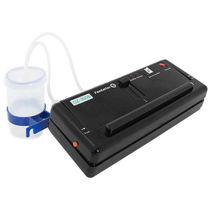 Вакуумный упаковщик c удалением жидкости Foodatlas DZ-300B Pro черный