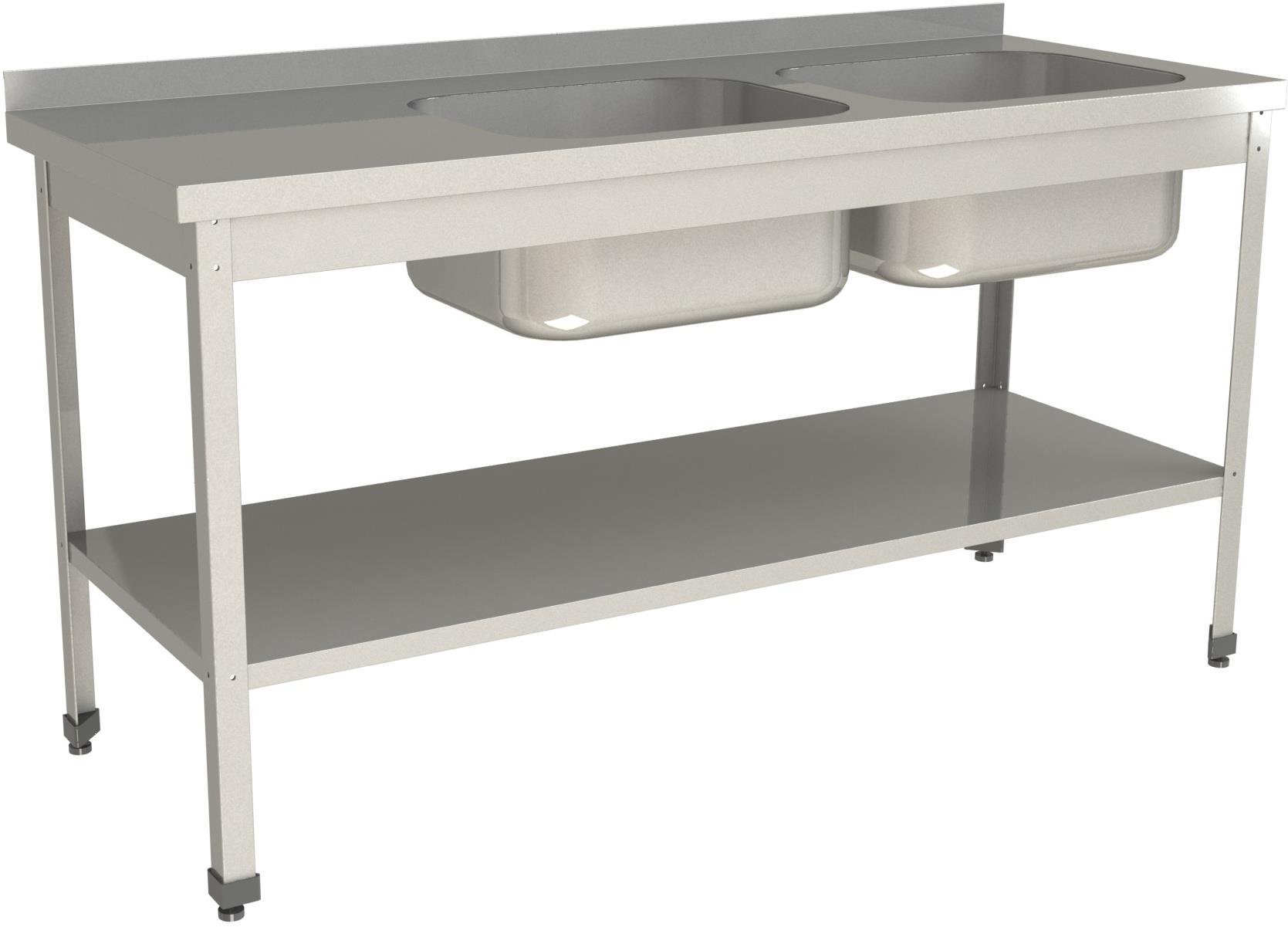 Ванна моечная цельнотянутая Restoinox ВМЦ-2/16/7-БПП-ЭН