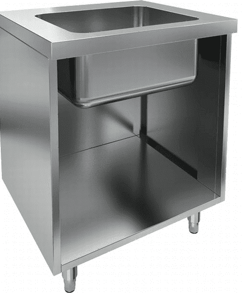 Барный модуль закрытый с трех сторон с мойкой Hicold НБМСЗОМ-7/5