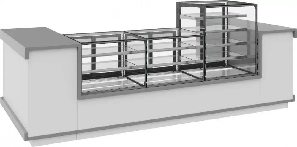 Витрина кондитерская Carboma KC71-110 VV 0,9-2 BUILT-IN открытая