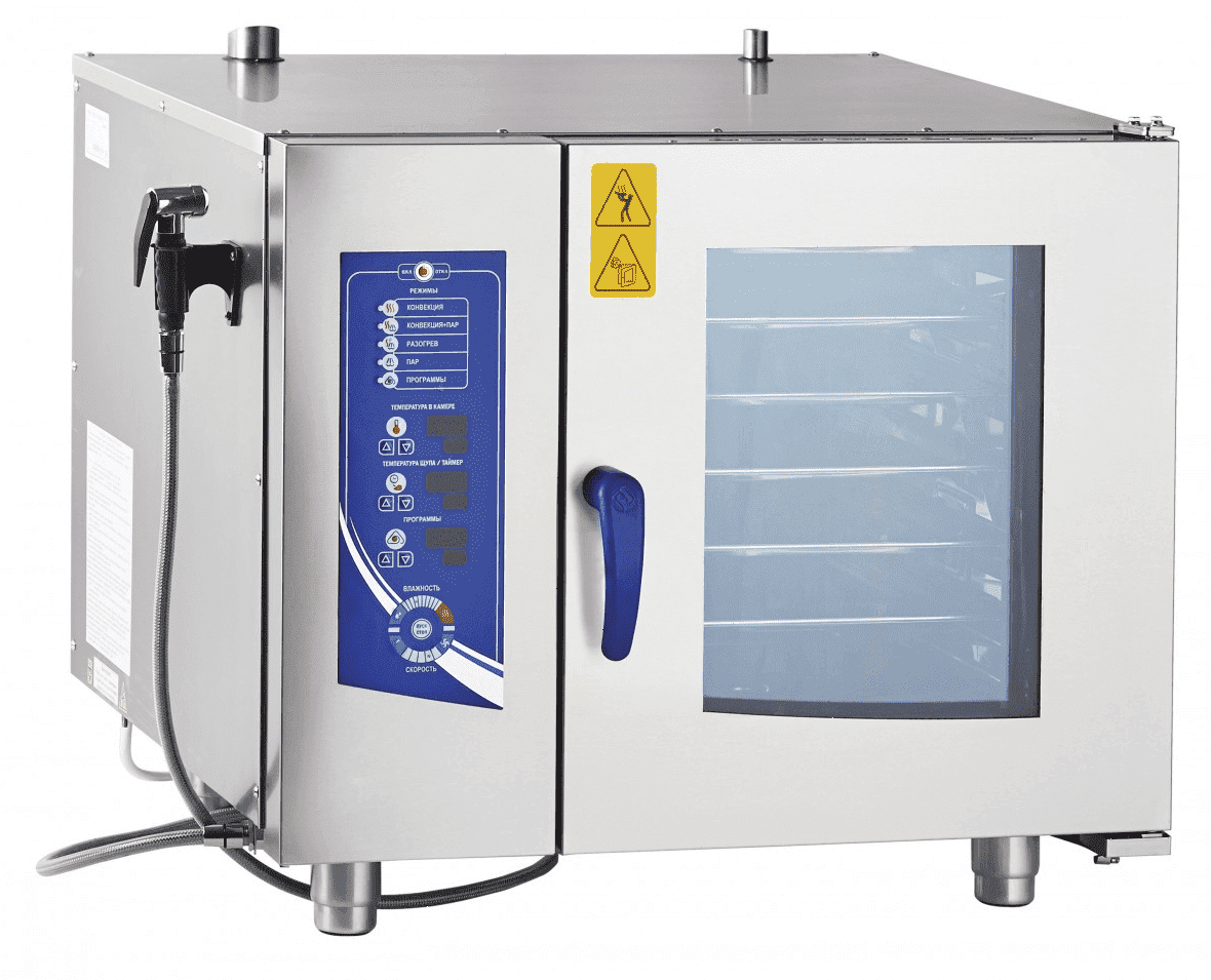 Пароконвектомат Abat ПКА 6-1/1ПМ2 (вся нерж.) (11000019451)