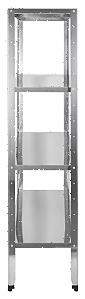 Стеллаж кухонный Luxstahl СР-1800x600x400/4 нерж