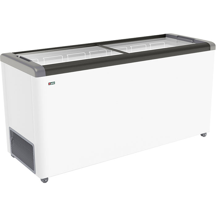 Ларь морозильный Frostor GELLAR FG 600 С прямое стекло, серый (пропан)