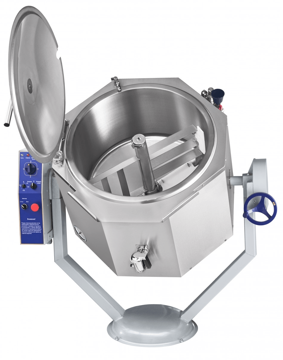 Котел пищеварочный Abat КПЭМ-100-ОМР со сливным краном (11000019725)