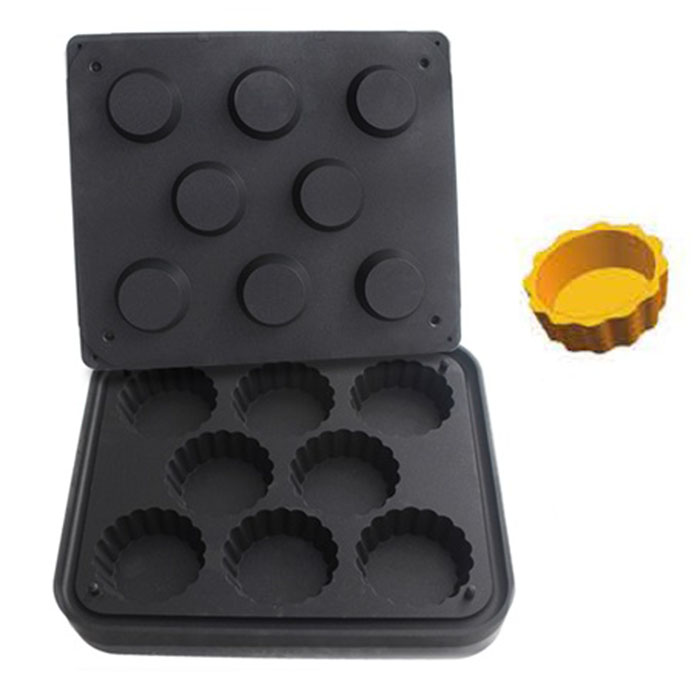 Форма для 8 круглых тарталеток d=84мм Kocateq DH Tartmatic Plate 51