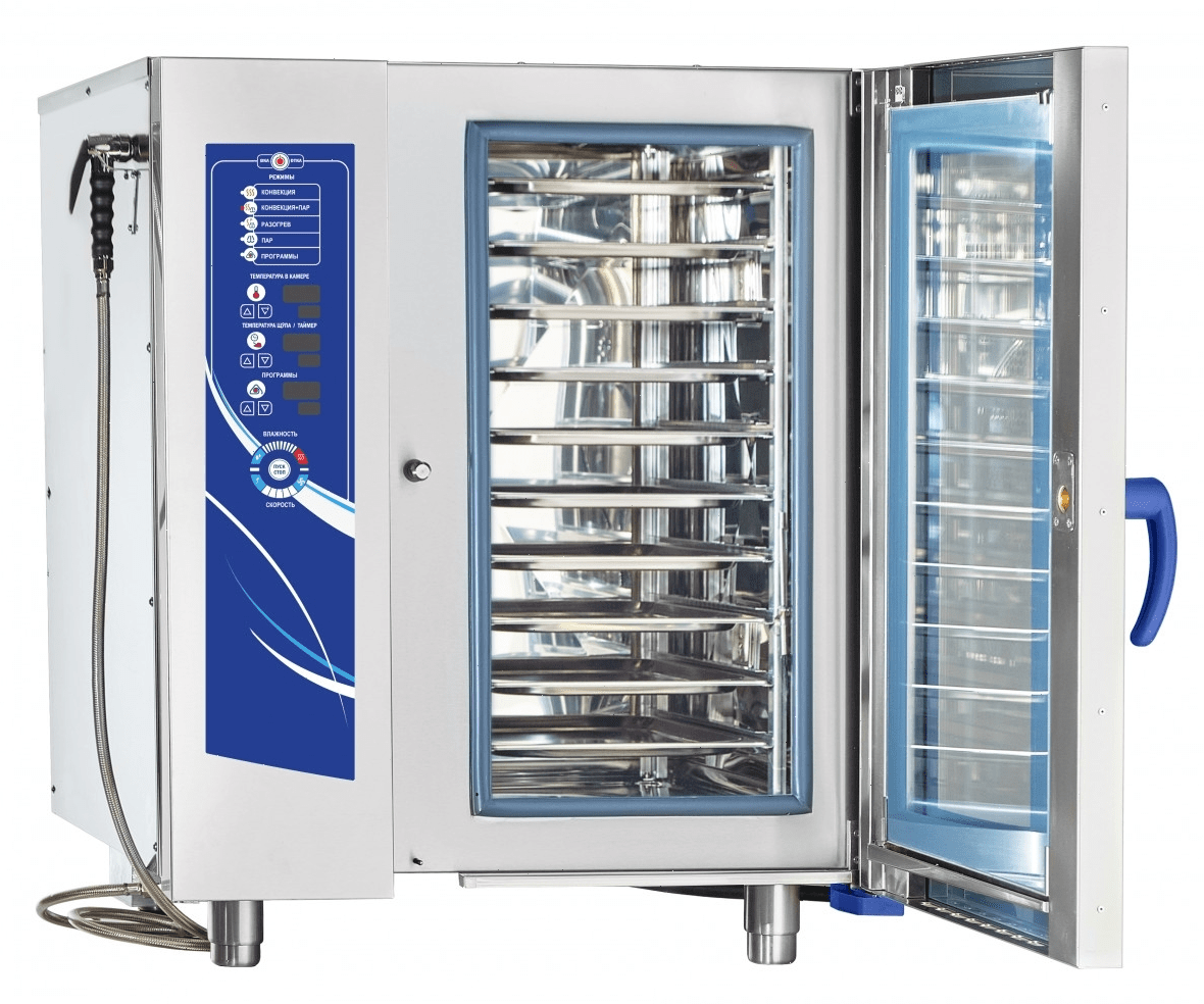 Пароконвектомат Abat ПКА 10-1/1ВМ2 лицо нерж. (11000035562)