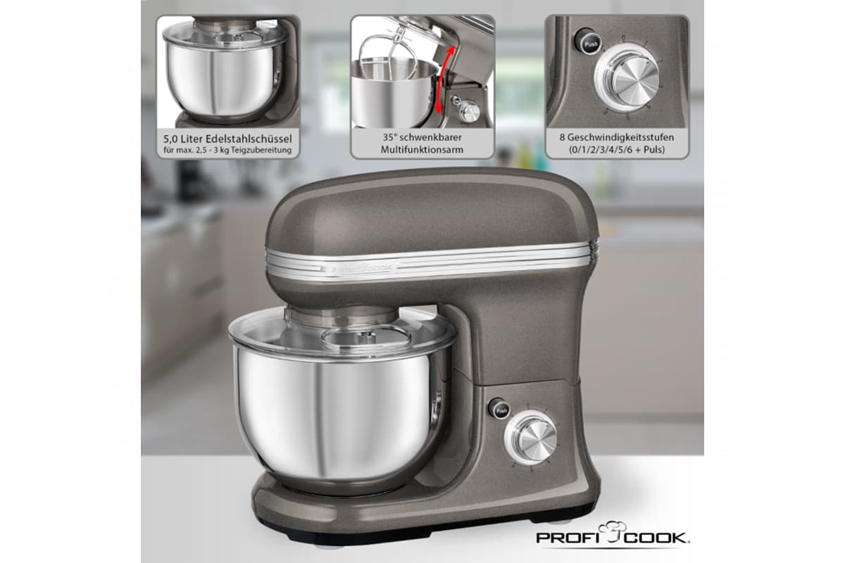 Комбайн кухонный ProfiCook PC-KM 1197 антрацит