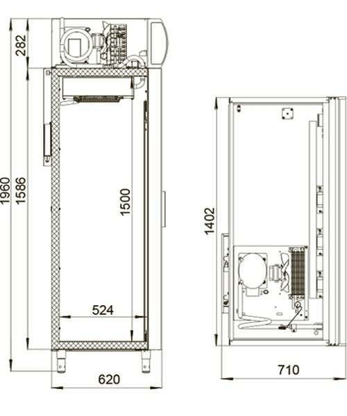 Шкаф холодильный Polair DV110_S