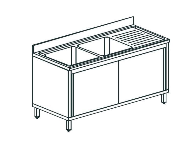 Ванна моечная Apach Chef Line L2S166-54RWSD