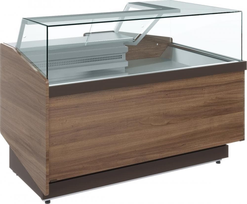 Витрина кондитерская Carboma KC82 SM 5-02 (левый модуль) Тёмный дуб 1008