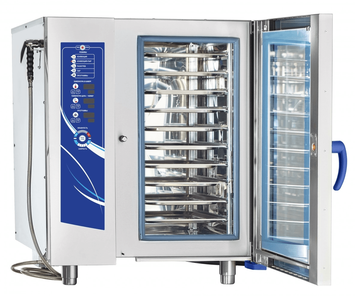 Пароконвектомат Abat ПКА 10-1/1ПМ2 лицо нерж. (11000035572)