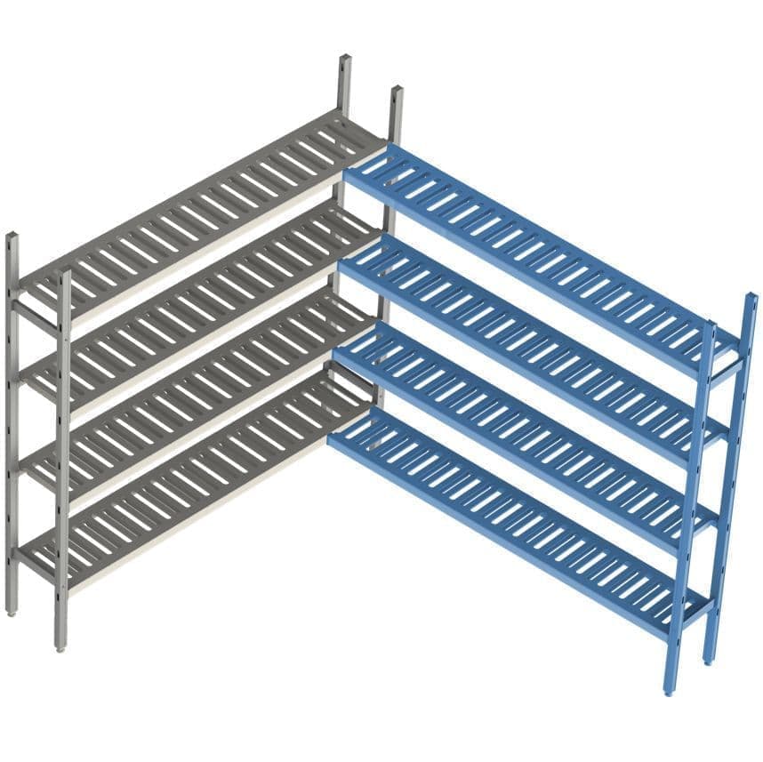 Стеллаж модульный Polair Load.Me Poly 16AL.4PP40.13С, доп. угловой