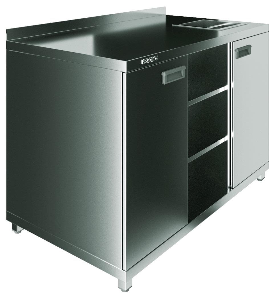 Барная станция для кофемашин Restoinox БСНКР-12/6-БП с нок-бокс