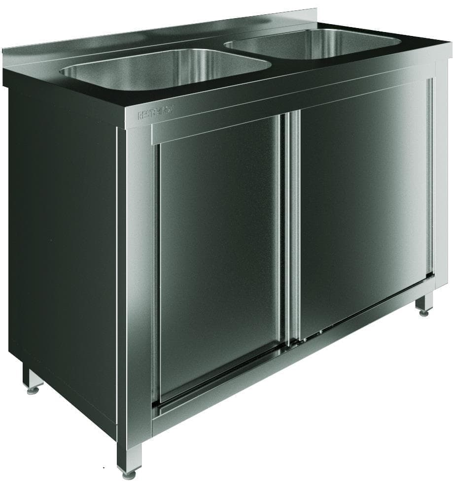Стол с моечной ванной Restoinox СПЗК2М-17/6-БП