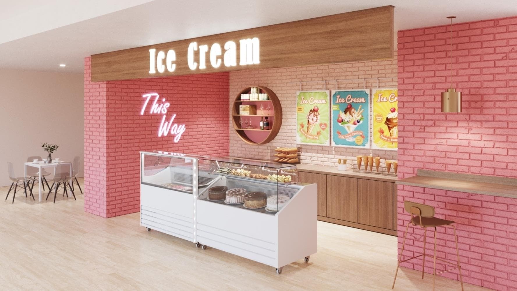 Витрина для мороженого Carboma IC72 SL 1,3-1 9003 индивид. исполнение