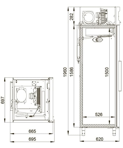 Шкаф фармацевтический Polair ШХФ‑0,5