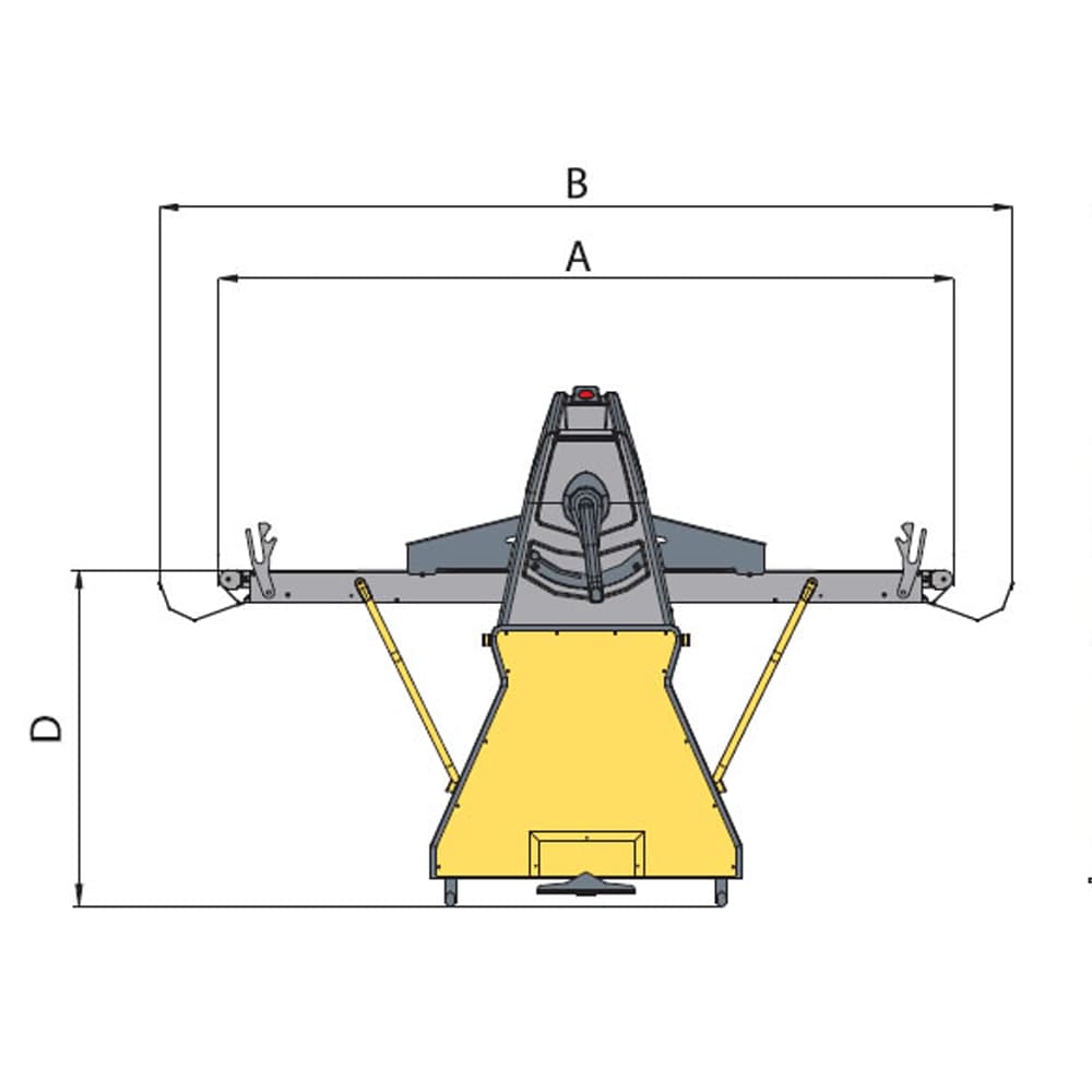 Тестораскаточная машина Flamic SF500D-1000
