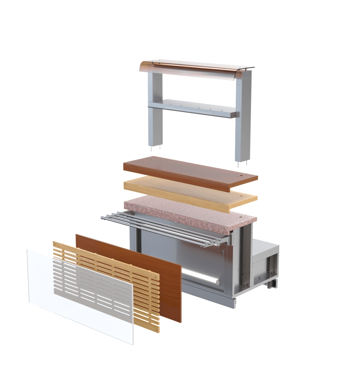 Прилавок-мармит для первых блюд Atesy Регата М1.3С-1370-02