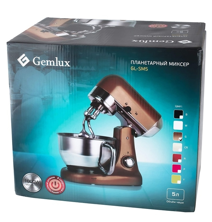 Миксер планетарный Gemlux GL-SM5TB