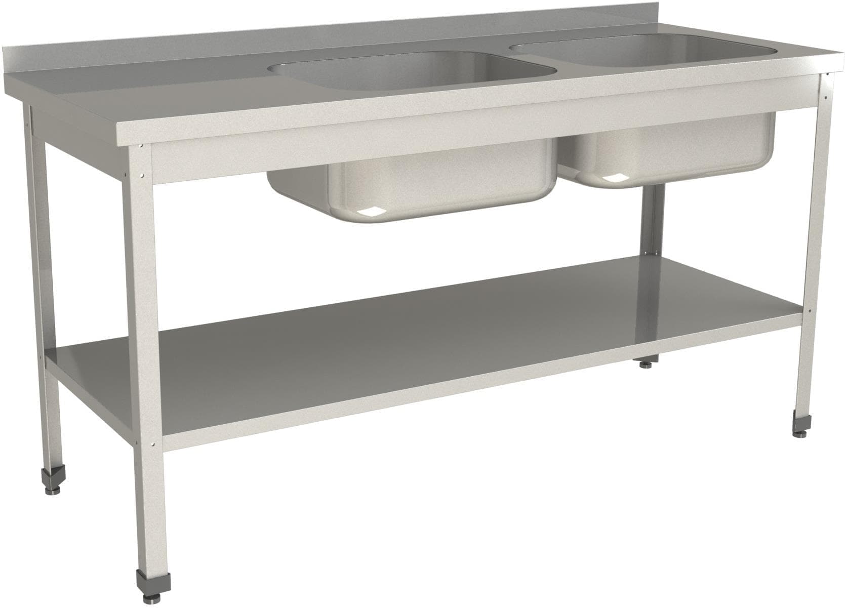 Ванна моечная цельнотянутая Restoinox ВМЦ-2/15/7-БПП-ЭЦ