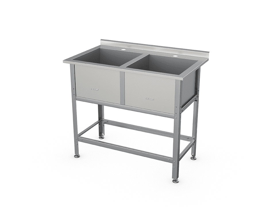 Ванна моечная Atesy ВСМ-Б-2.430-1-02 (ВМ-2/430 с бортом)