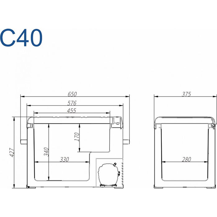 Холодильник автомобильный Alpicool C40 (12/24)