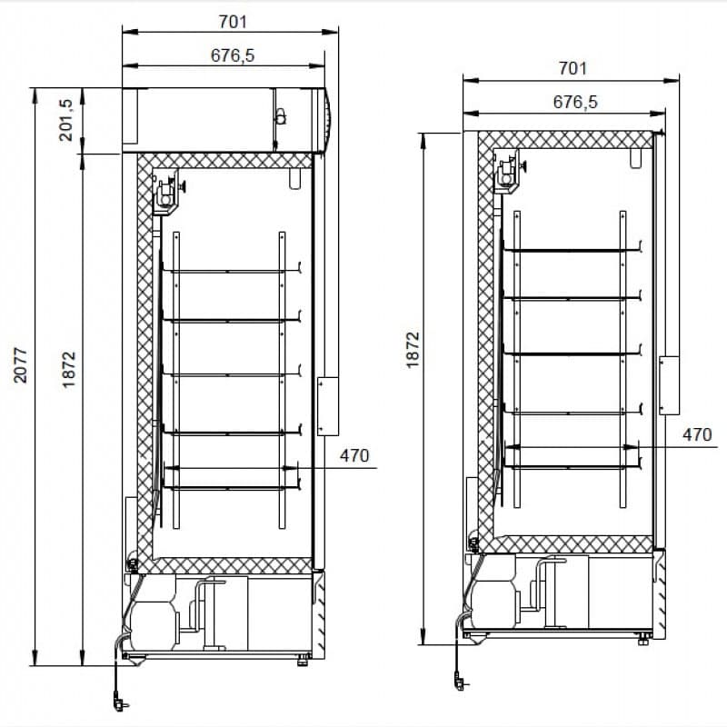 Шкаф холодильный Italfrost UC 400 C (ШС К 0,38-1,32)
