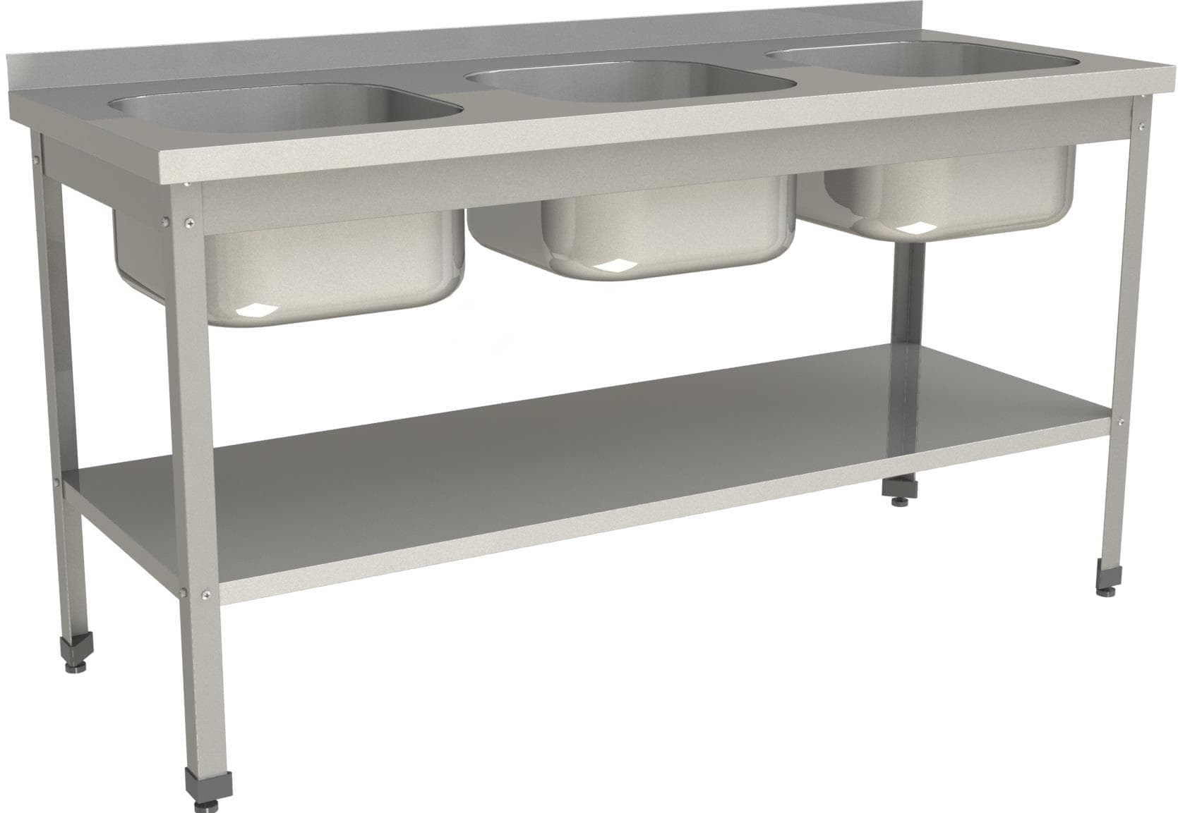 Ванна моечная цельнотянутая Restoinox ВМЦ-3/18/6-БП-ЭН