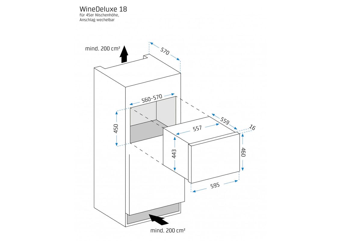 Шкаф винный CASO WineDeluxe E 18