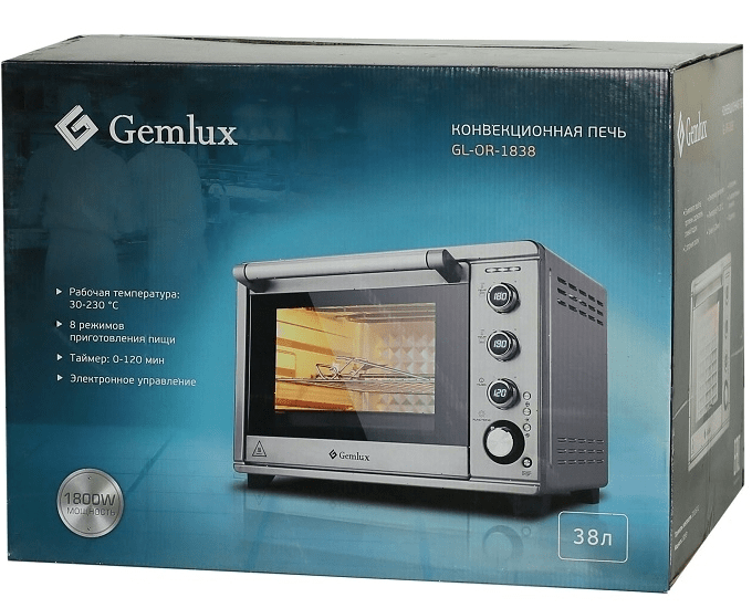 Конвекционная мини-печь Gemlux GL-OR-1838