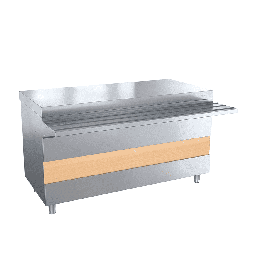 Прилавок горячих напитков Atesy Ривьера ПГН-1500-02-О-Пр без полок