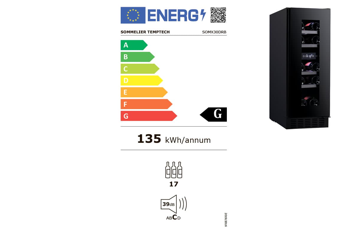 Шкаф винный Temptech SOMX30DRB